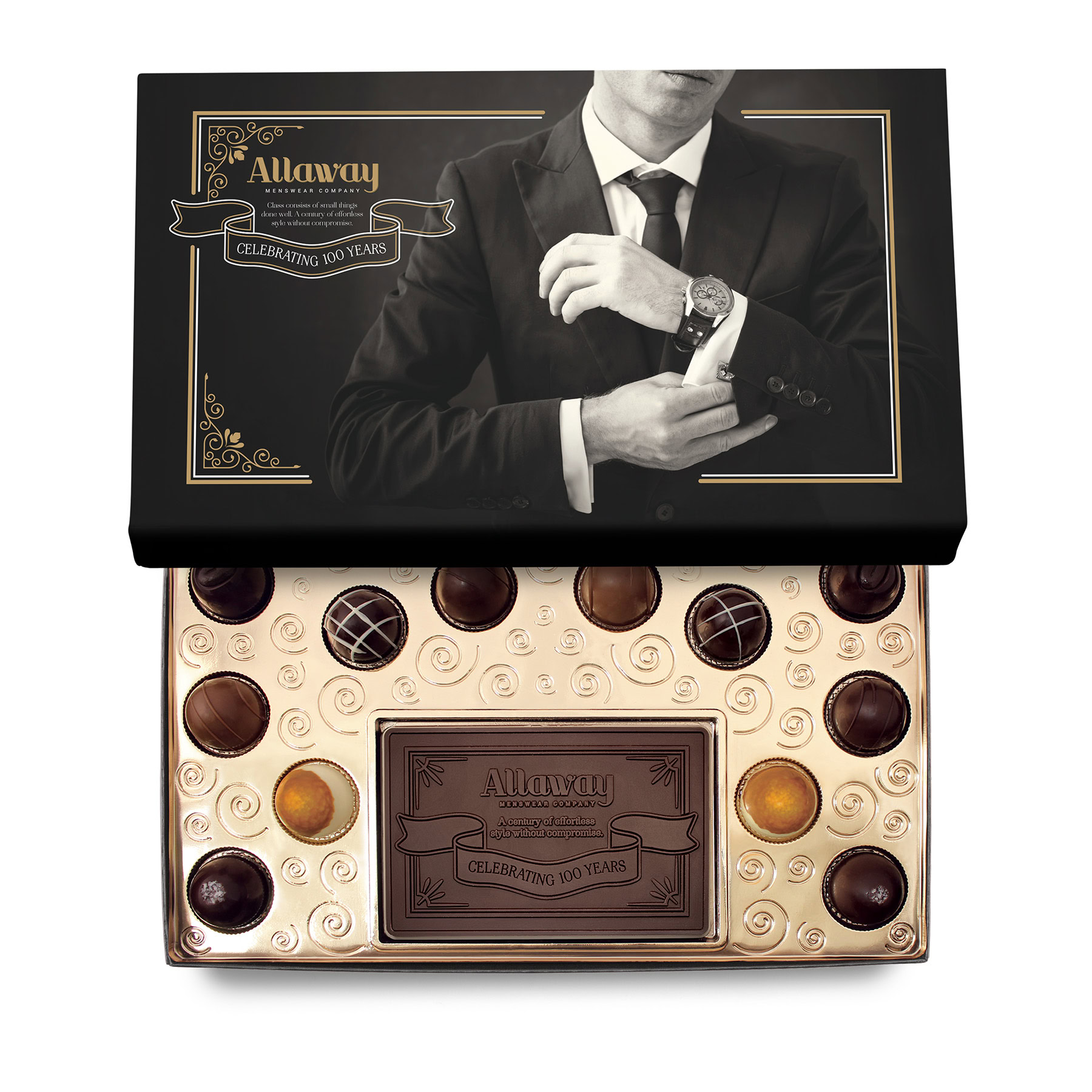 Deluxe Truffle Gift Box with Gourmet Lindt Truffles and Luxury Custom Packaging 6