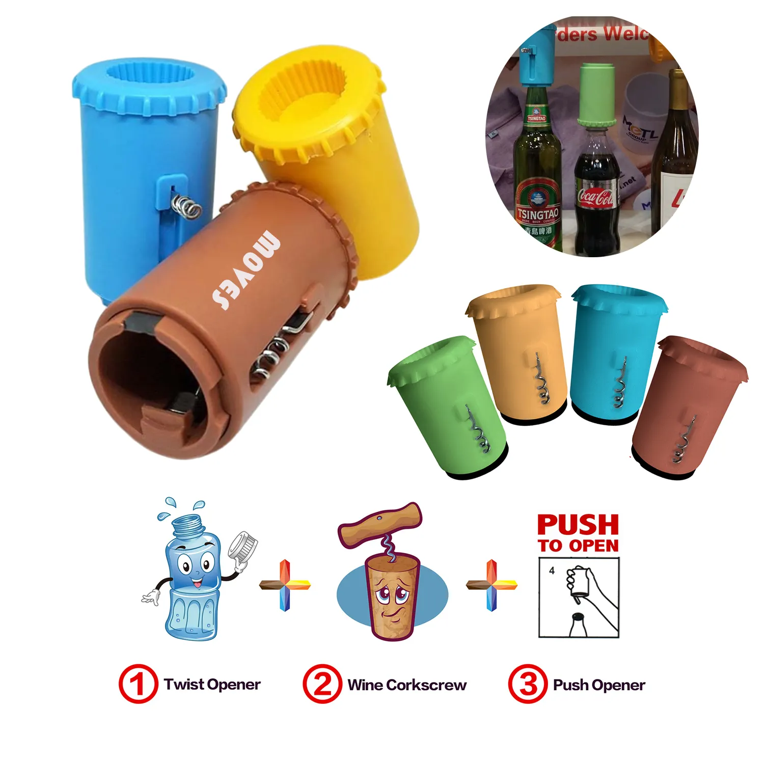 3-In-1 Magnetic Suction Press Bottle Opener 10