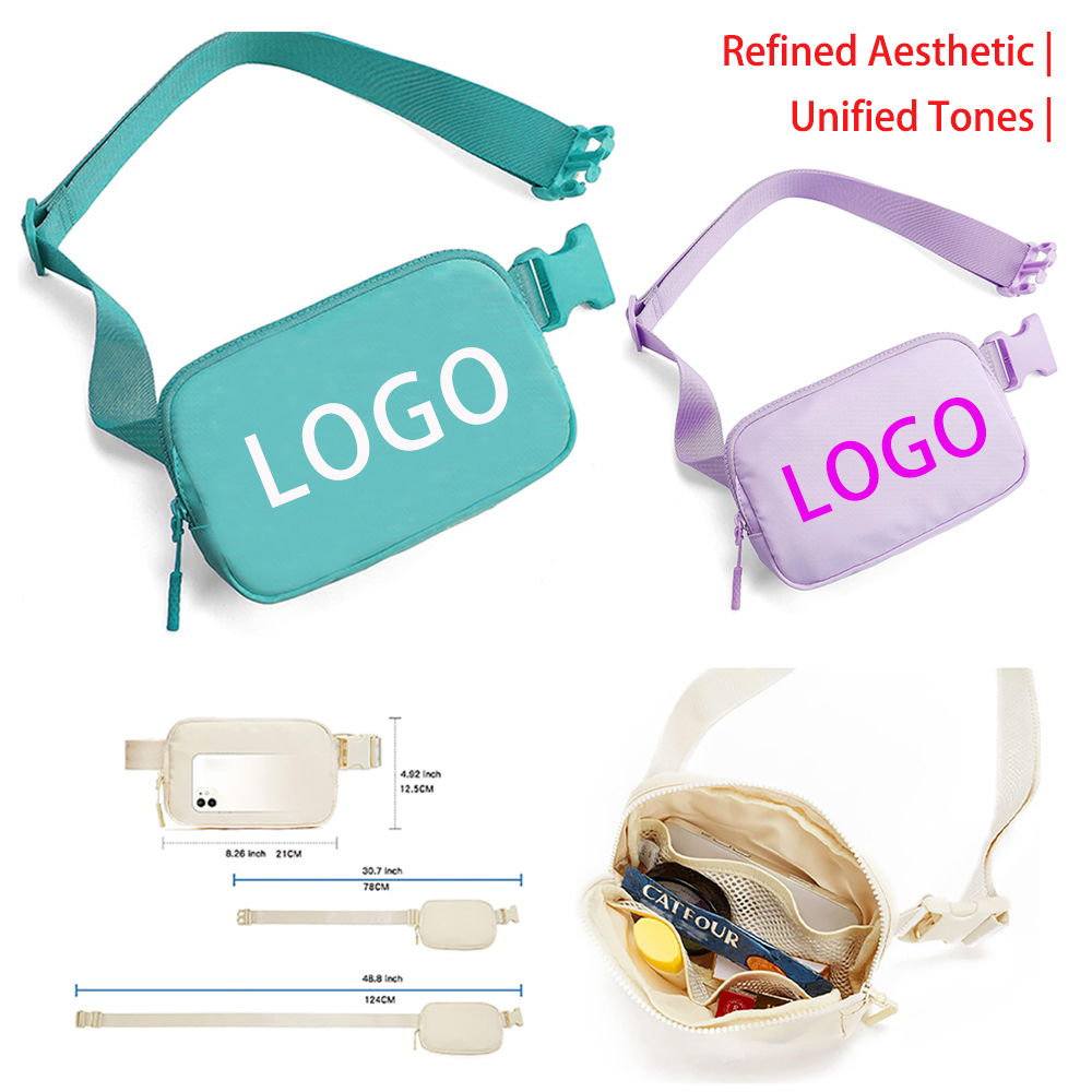 Monochromatic Waterproof Waist Pack 2