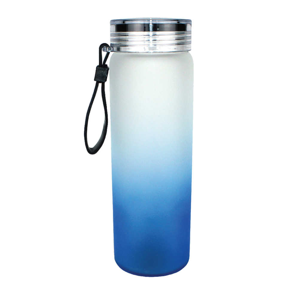 Halcyon® 20 oz. Frosted Glass Bottle with Screw on Lid 3