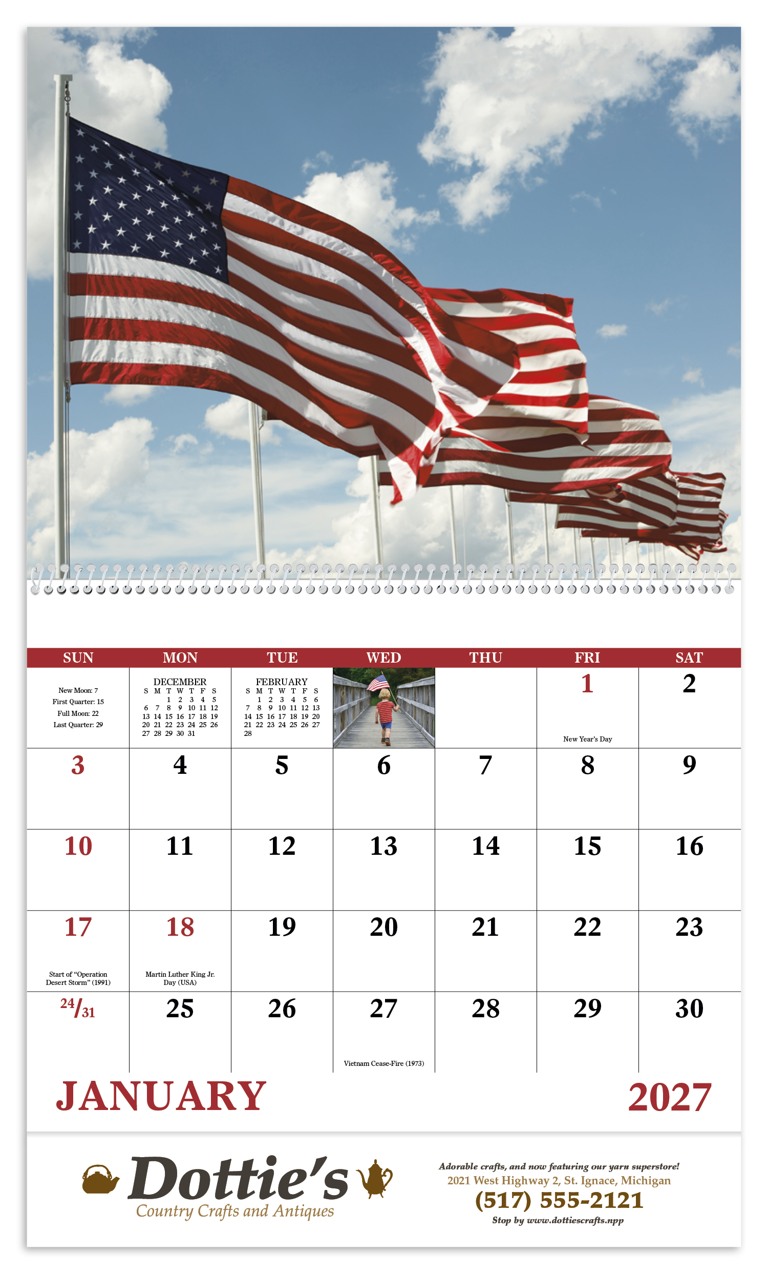 Good Value™ Celebrate America - Spiral Calendar 52