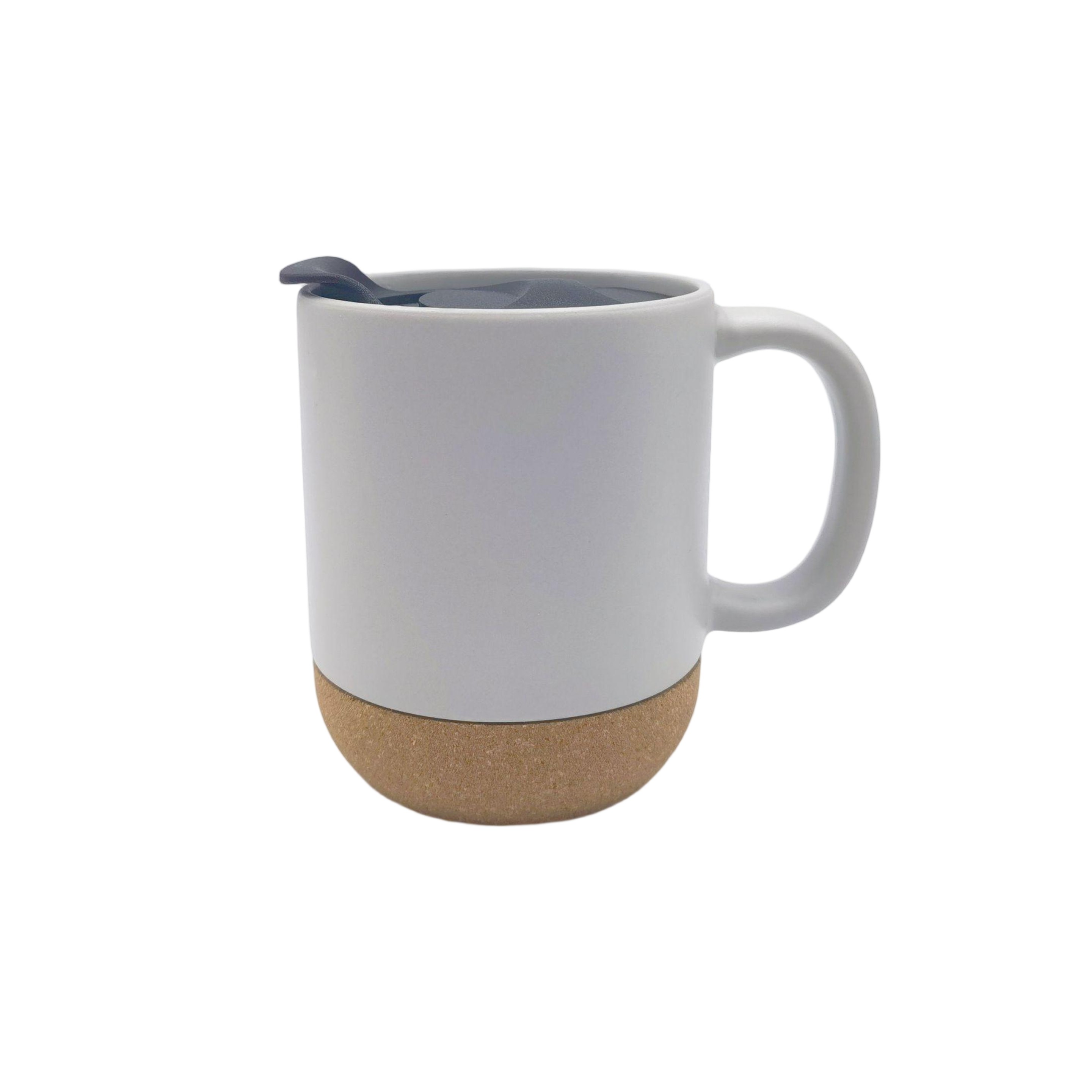 Ceramic Mug with Cork Base - Ocean 2
