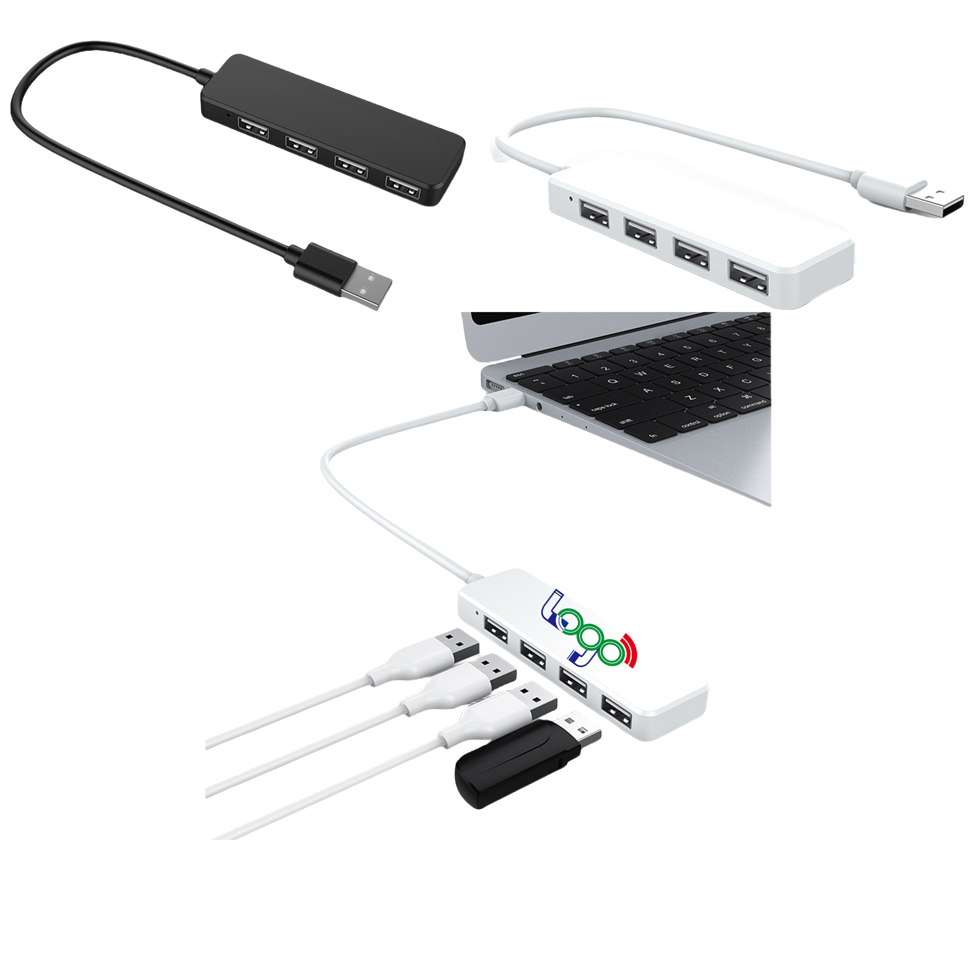4-In-1 Portable Docking Station 2.0 Hub MOQ100 1
