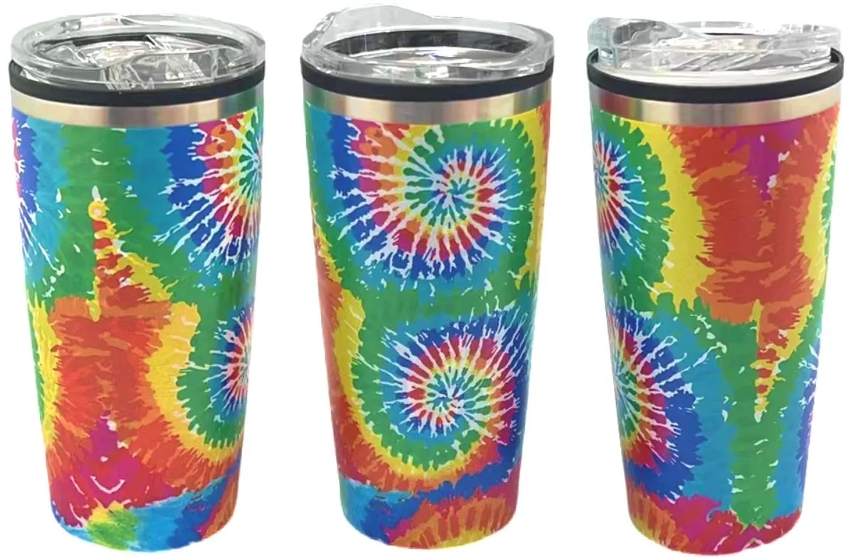 Tie Dye 20oz SS Double Wall Metal Outside with Plastic Liner 3