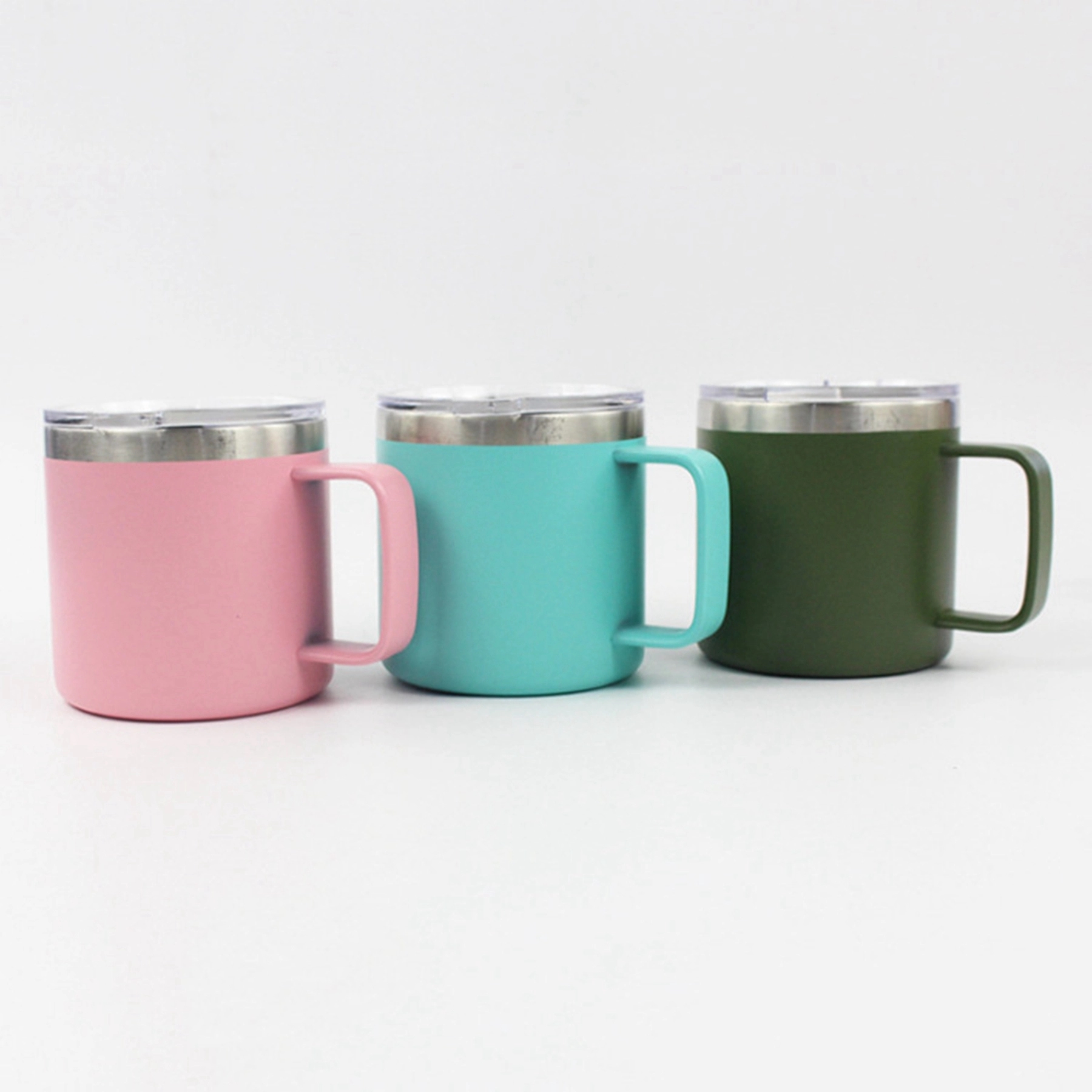 14 oz Stainless Steel Cup with Handle 3