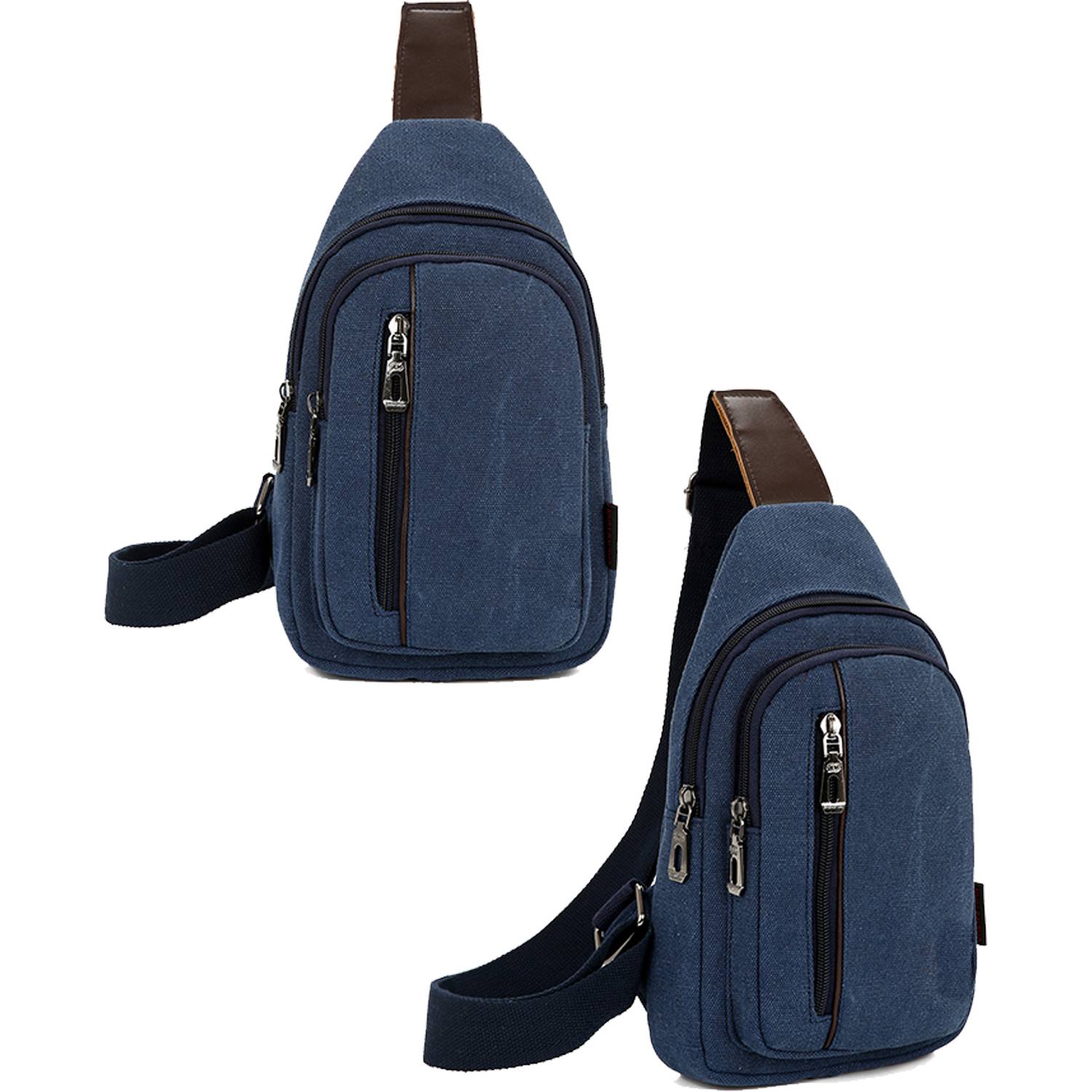 Crossbody Canvas Sling Bag Backpack with Adjustable Strap 3
