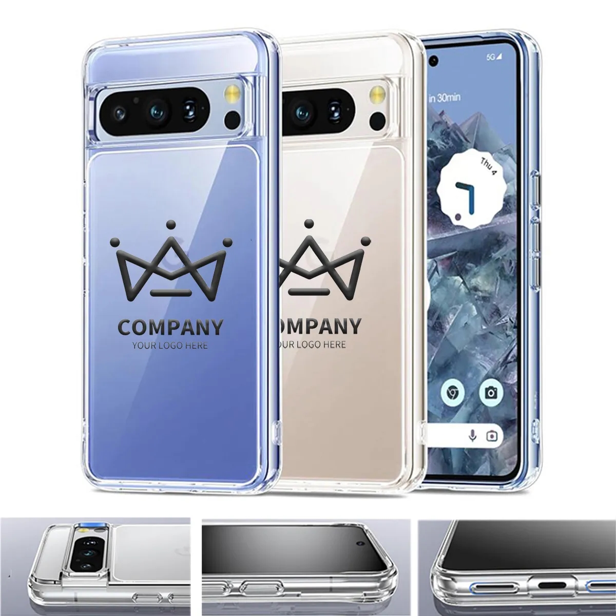 Google Pixel 8 / 8 Pro Shockproof Protective Case Clear 1