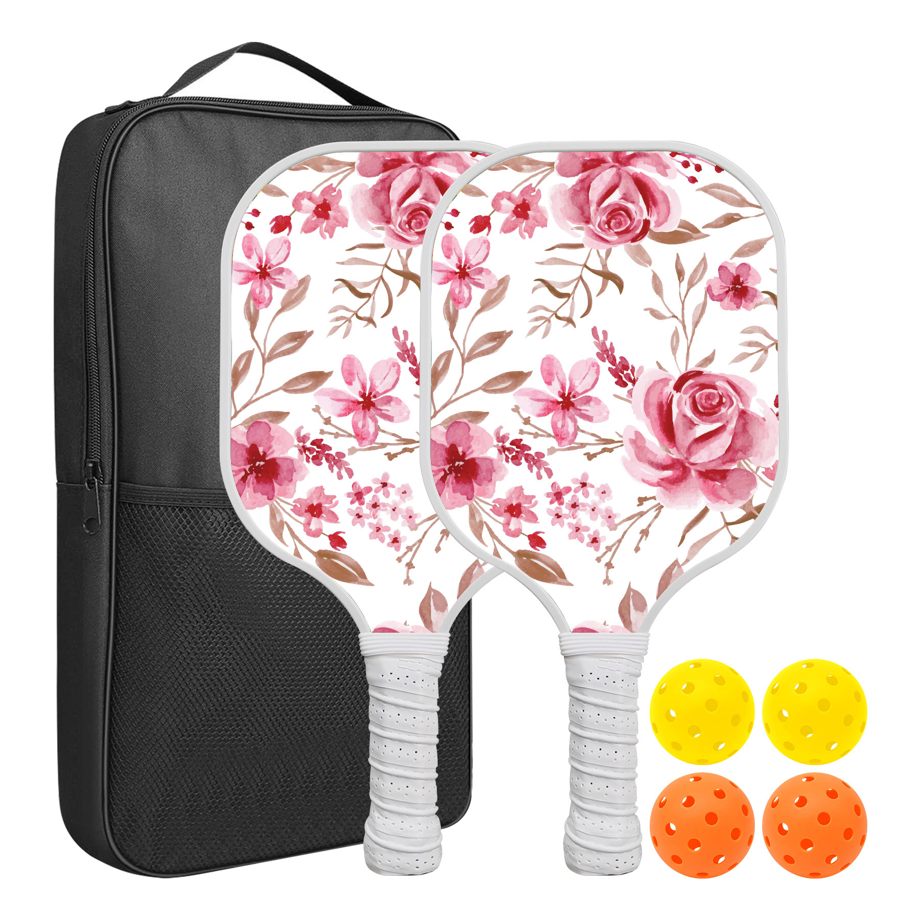 Custom Pickleball Racket Paddle & Ball Set With Carrying Bag 11