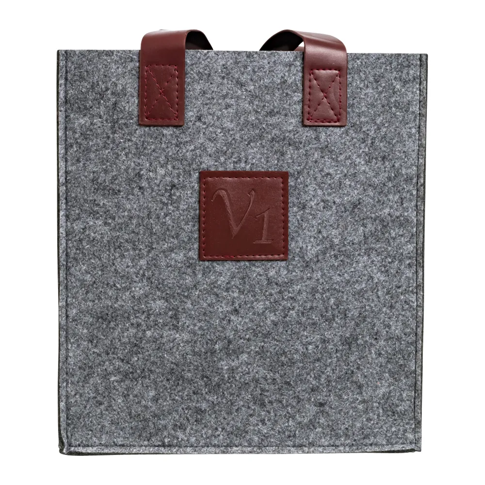 3-Bottle Felt Wine Tote 19