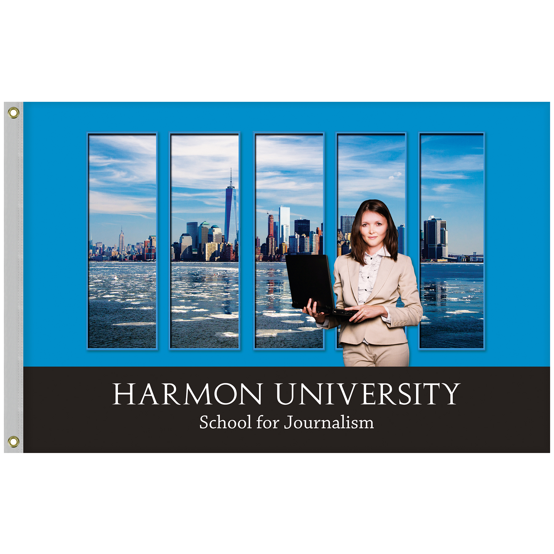 4' x 6' Promotional Polyester Single Reverse Flag 16