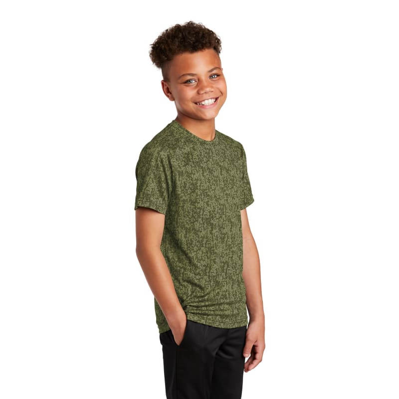 Sport-Tek Youth Digi Camo Tee. 6