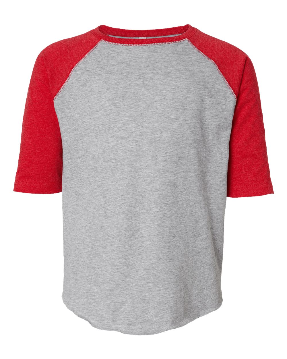 Youth Baseball Fine Jersey Three-Quarter Sleeve Tee - 6130 53