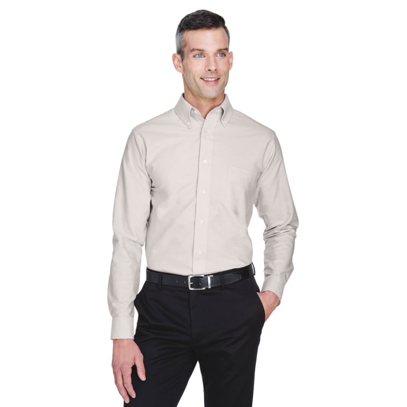 UltraClub Men's Classic Wrinkle-Resistant Long-Sleeve Oxford 10