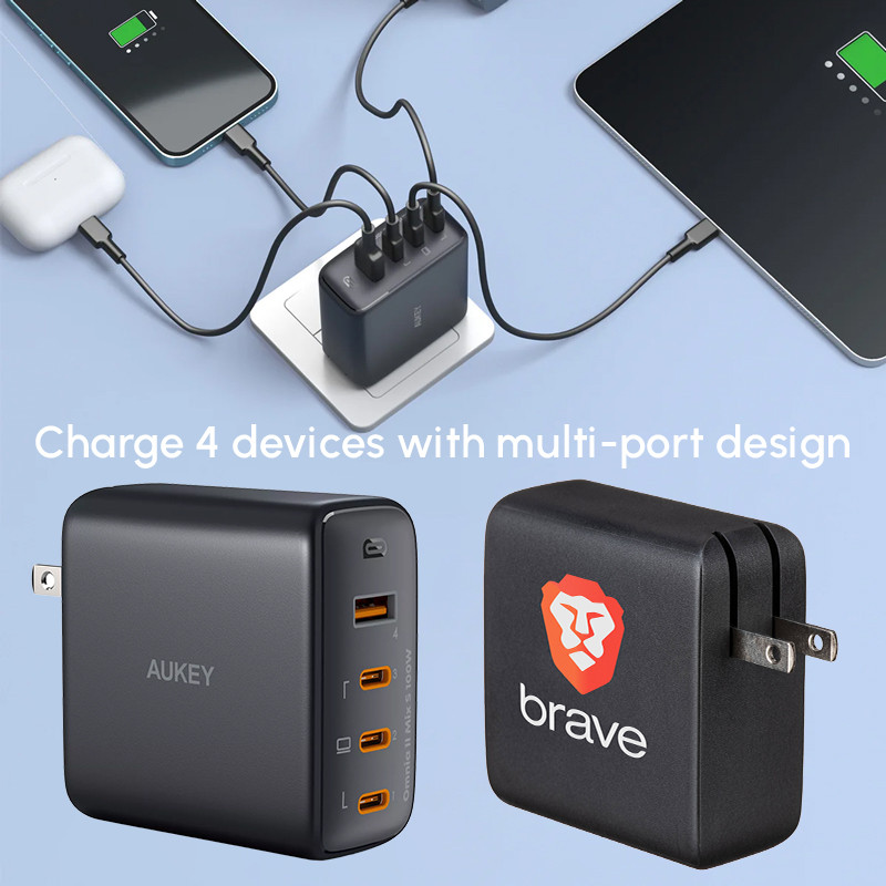 Aukey 4-Port PD 100W Wall Charger 6