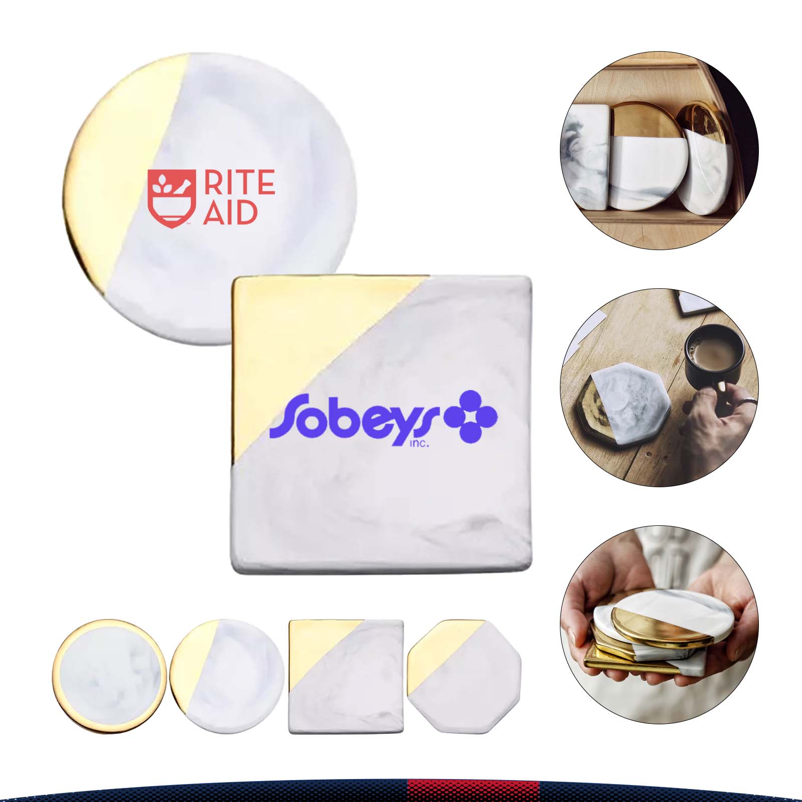 Striped Ceramic Coaster 5