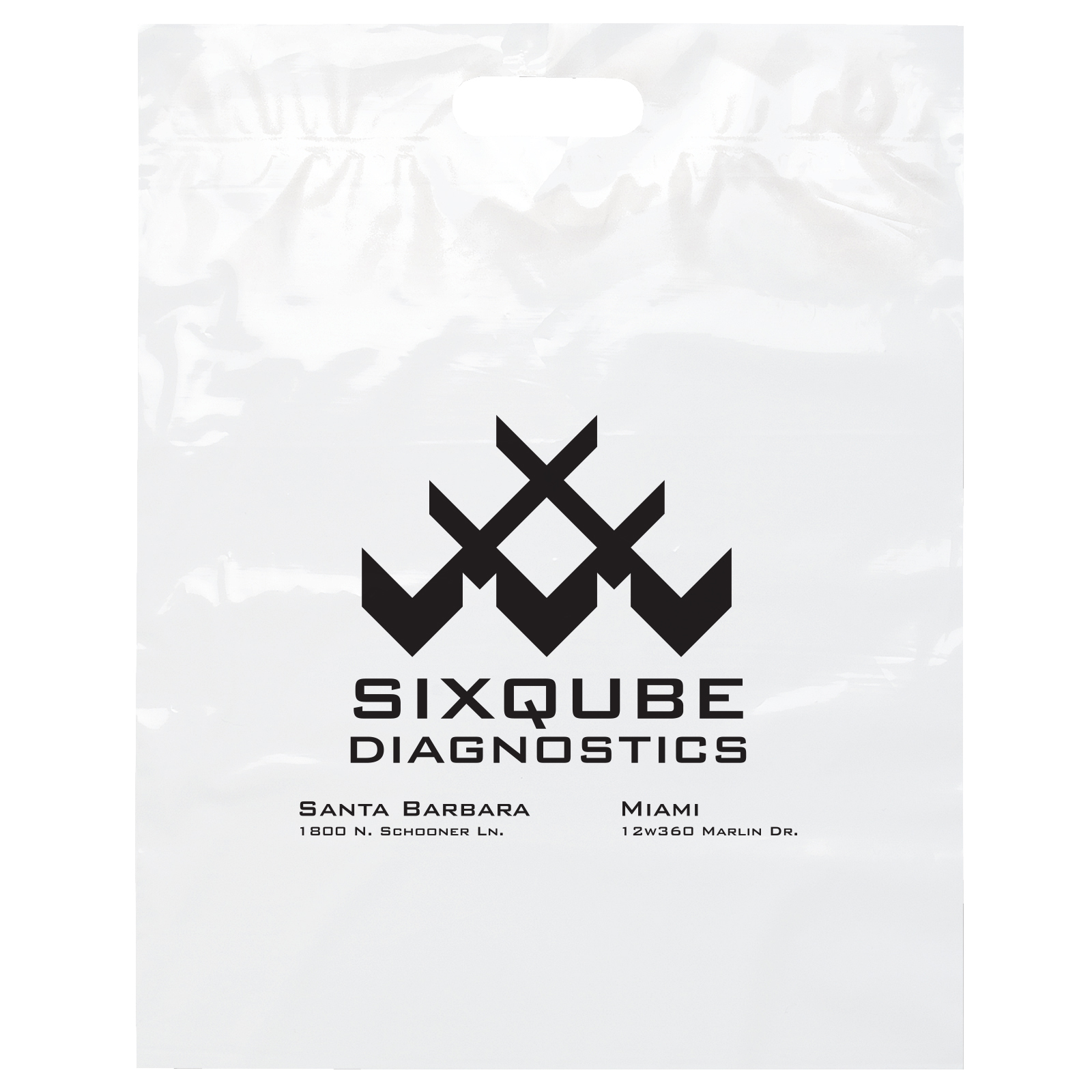 Die Cut Handle Bag - 15W x 19H x 3 - Flexo Ink Print 27