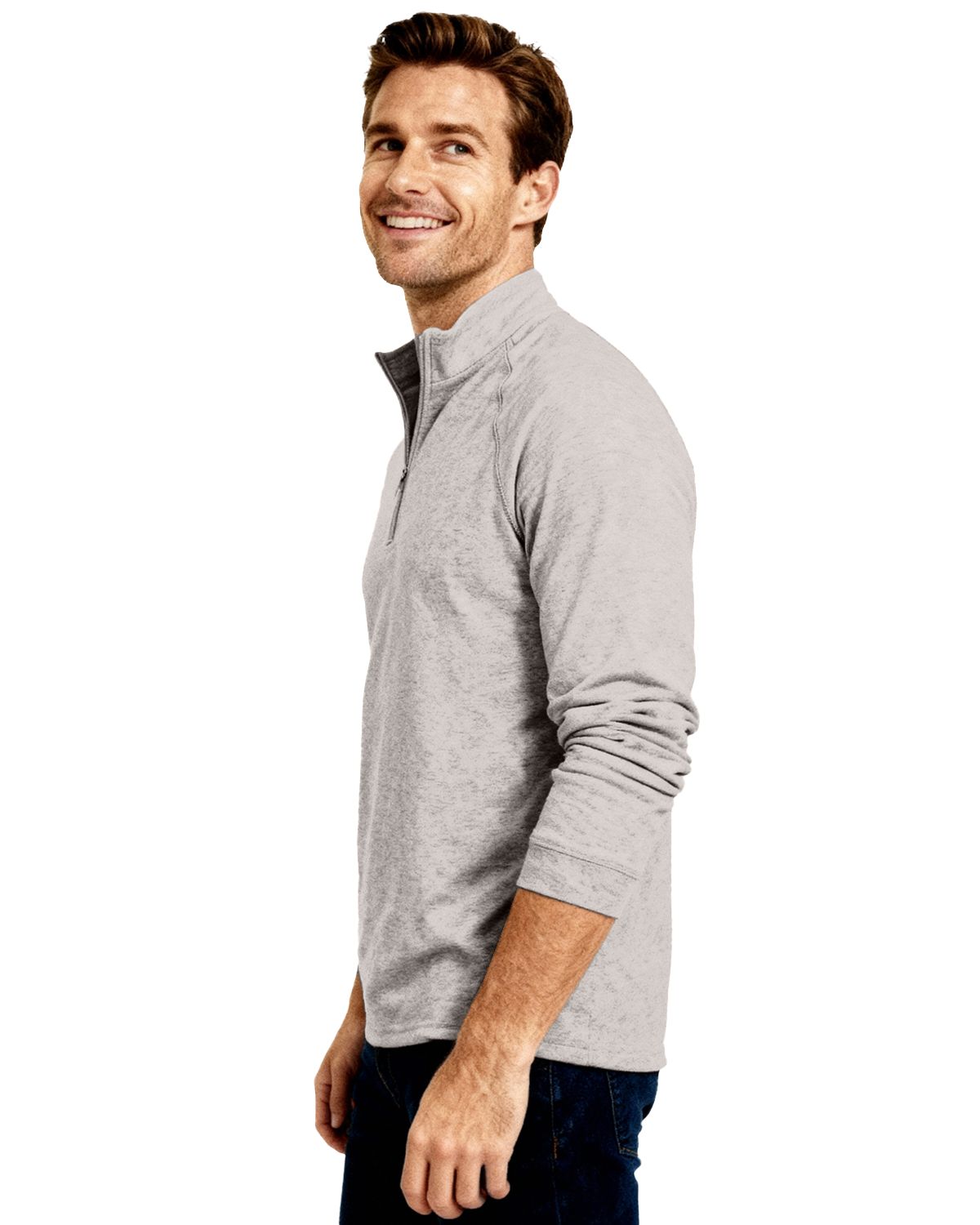 Clique Dash Recycled Mens Quarter Zip Sweatshirt 23