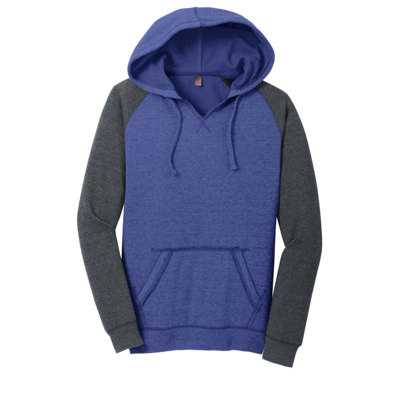 District Women's Lightweight Fleece Raglan Hoodie. 6