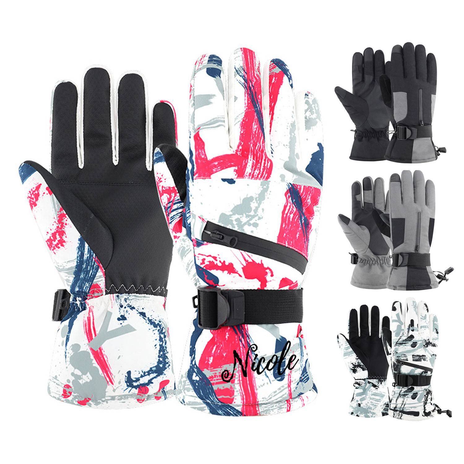 Ski & Snow Waterproof Touch ScreenWinter Snowboard Gloves 2