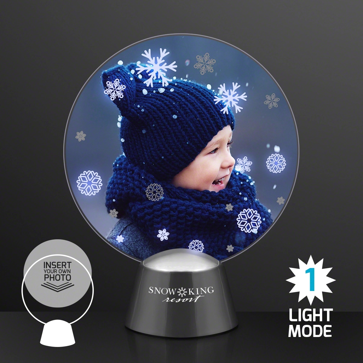Animated LED Snowflakes Picture Frame 2