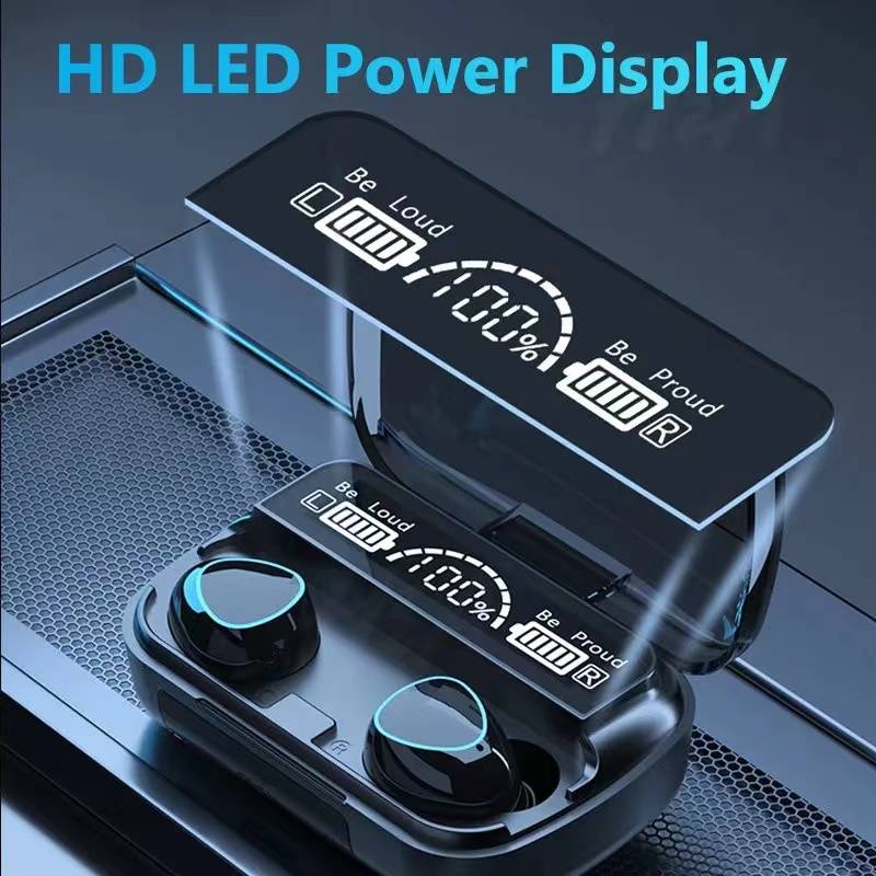 5D Surround Sound Wireless Earbuds With Charging Dock 3
