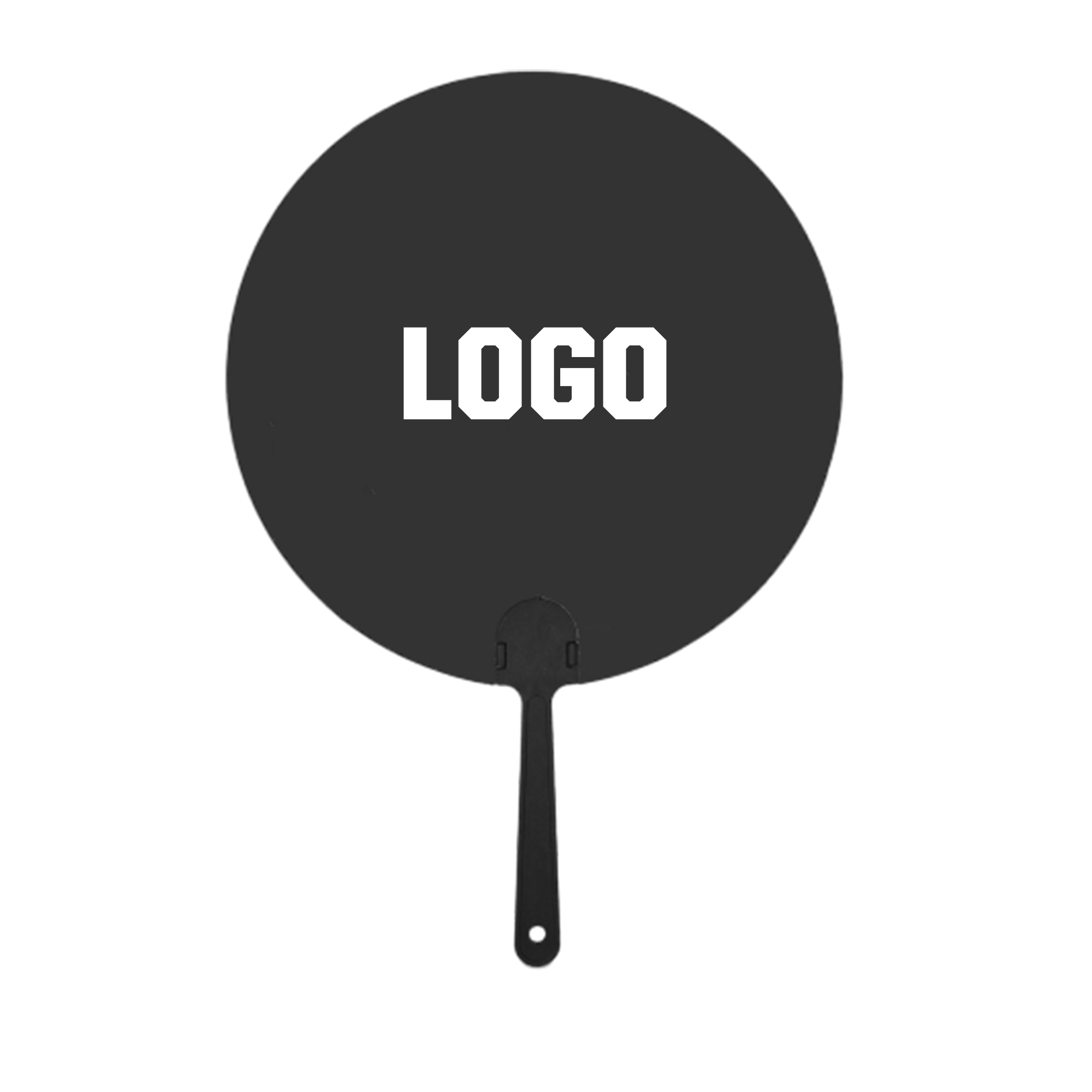 Custom Full-Color Plastic Handle Fan 2