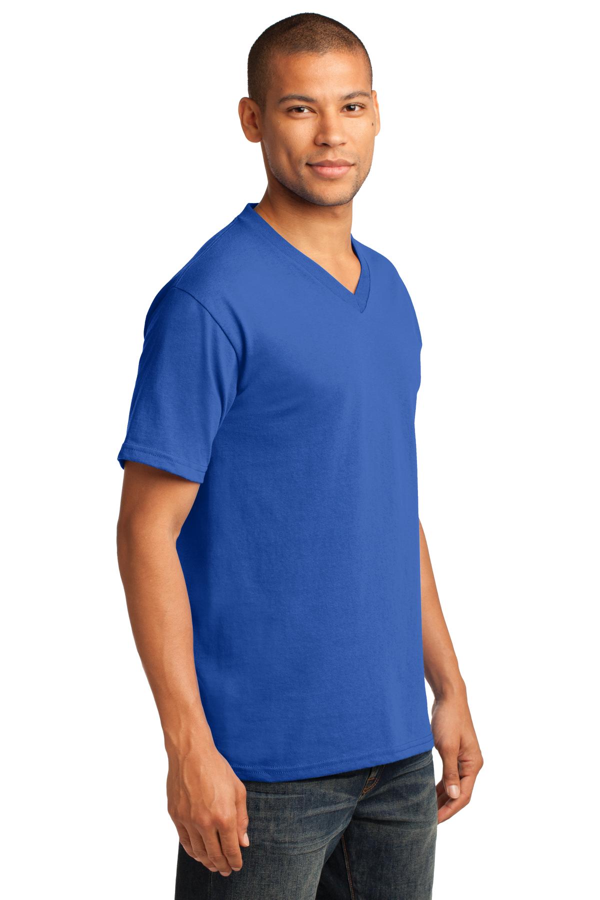 Port & Co Core Cotton V-Neck Tee. PC54V 61