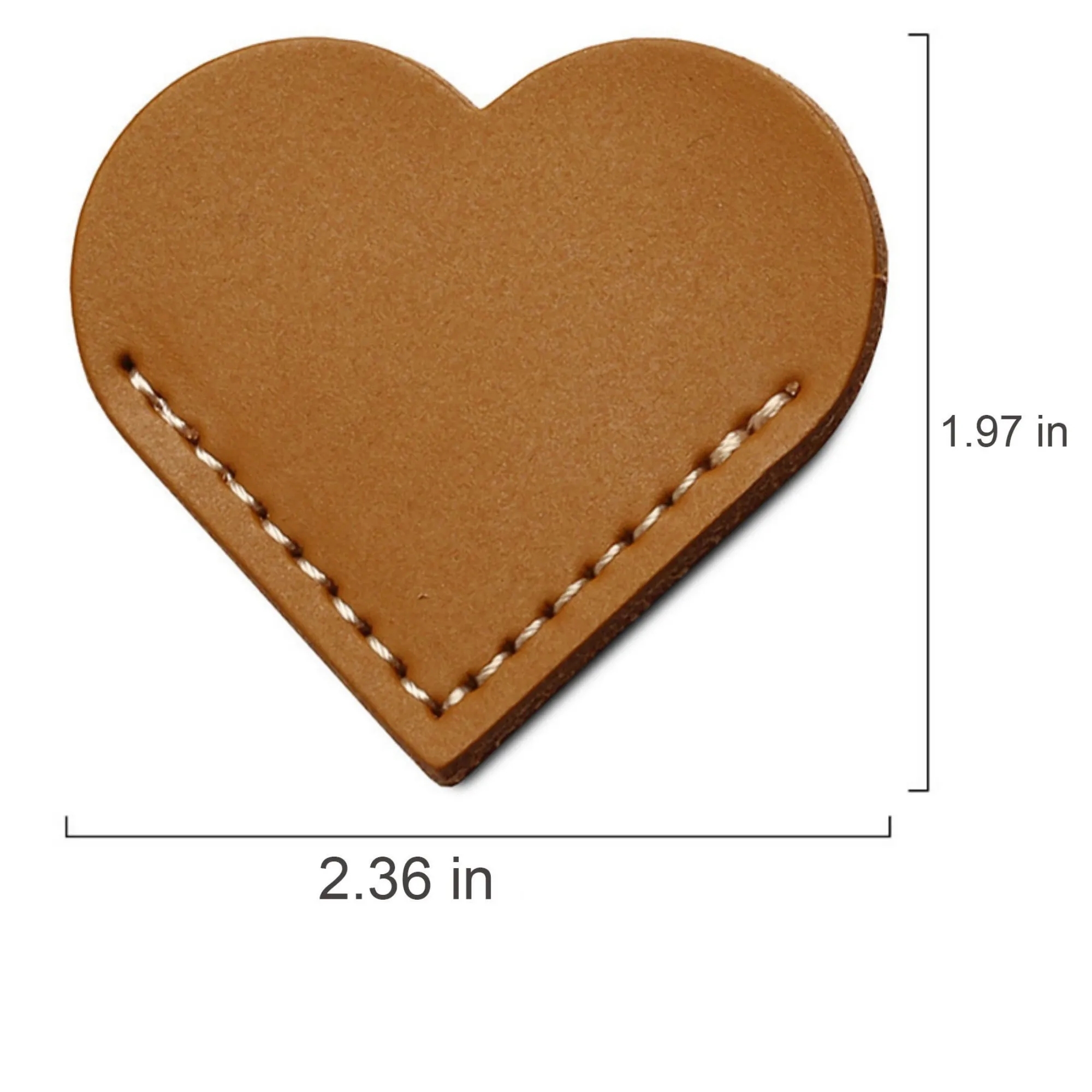 Heart Corner Cute Leather Bookmark 4