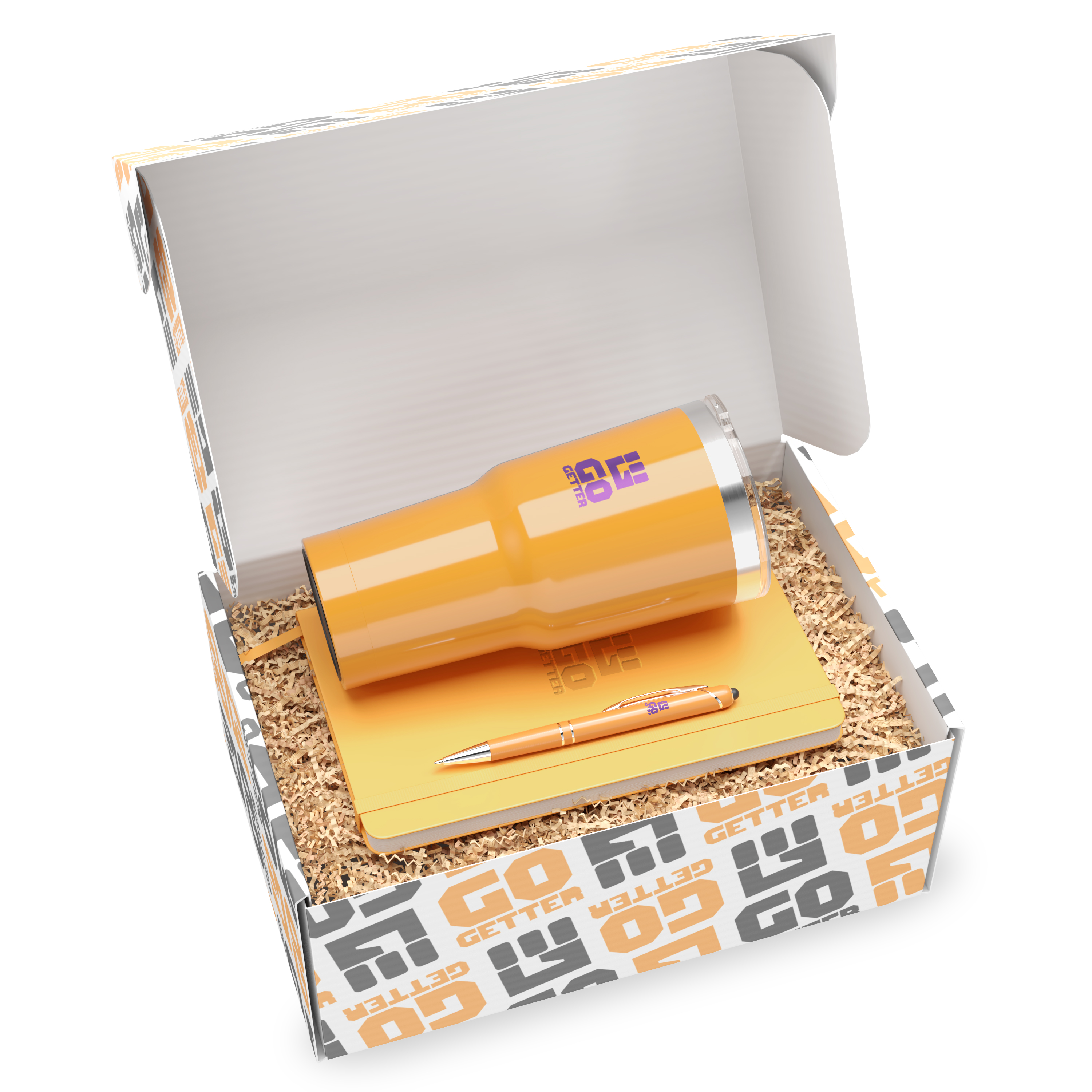 "show your colors" 3-piece kit in a droppr - custom dropship box 3
