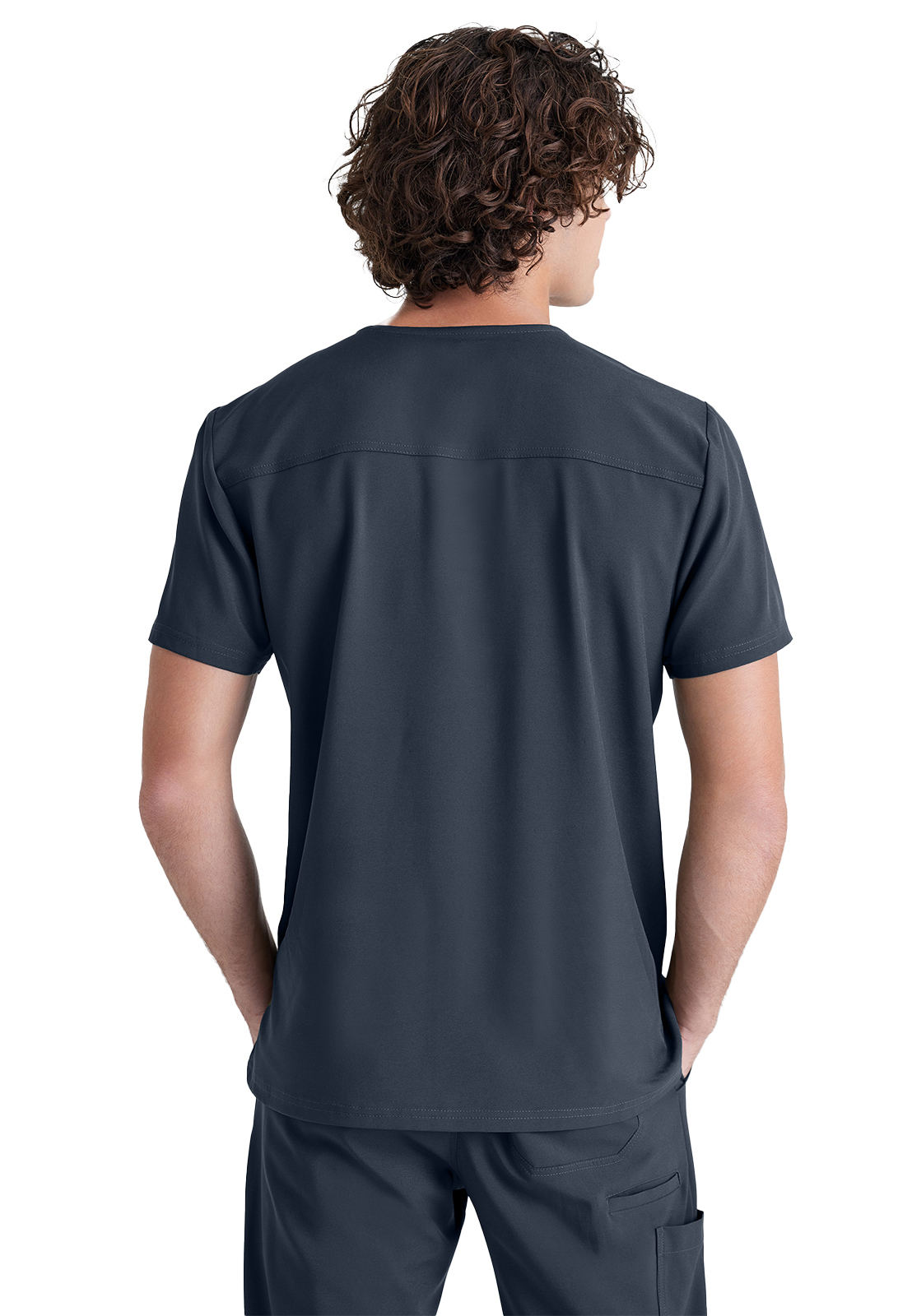 Grey's Anatomy Evolve Stretch - Men's One-Pocket V-Neck Journey Scrub Top 22