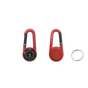 Durable Compass Carabiner With Key Ring 2