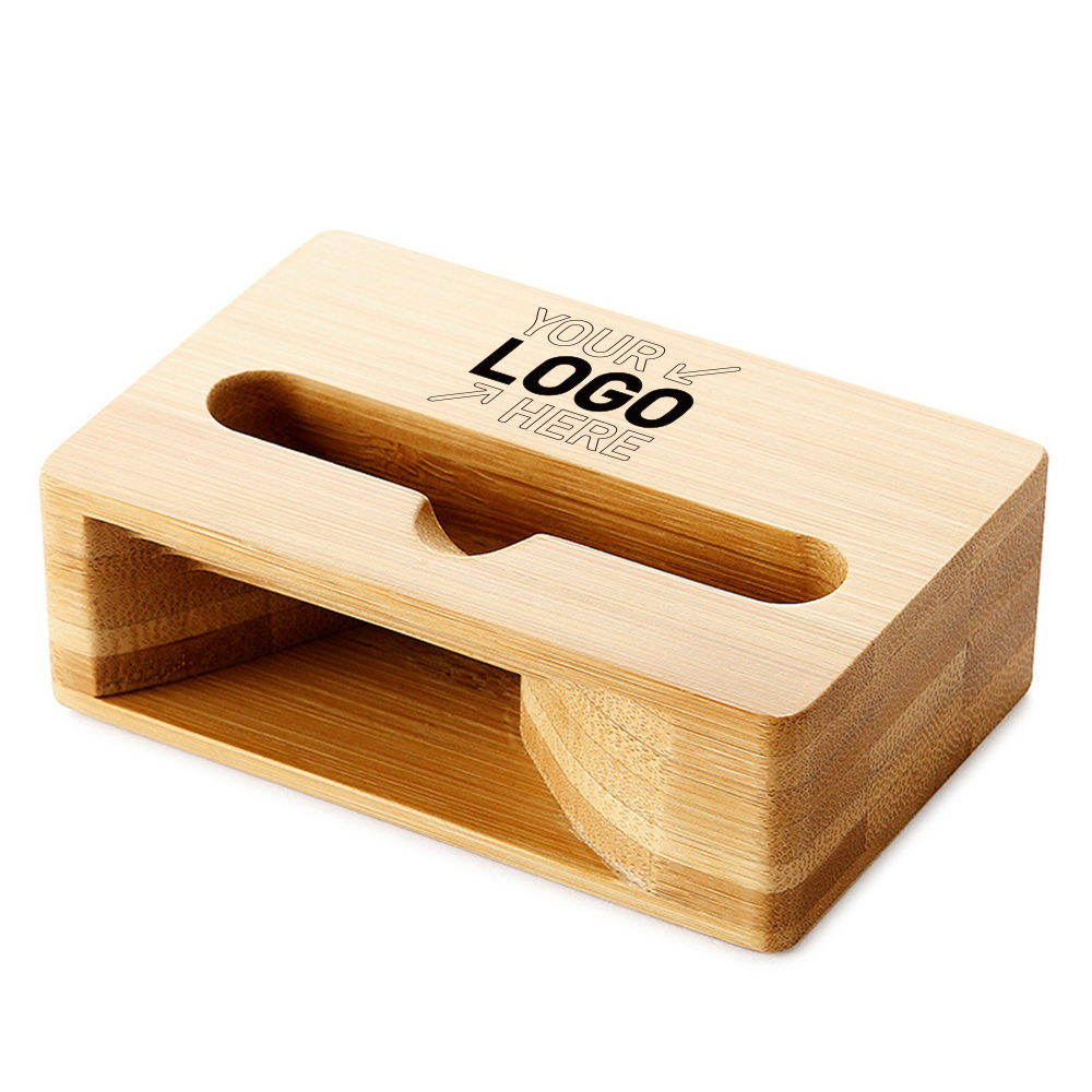 Natural Bamboo Wooden Desktop Mobile Phone Speaker Holder 4