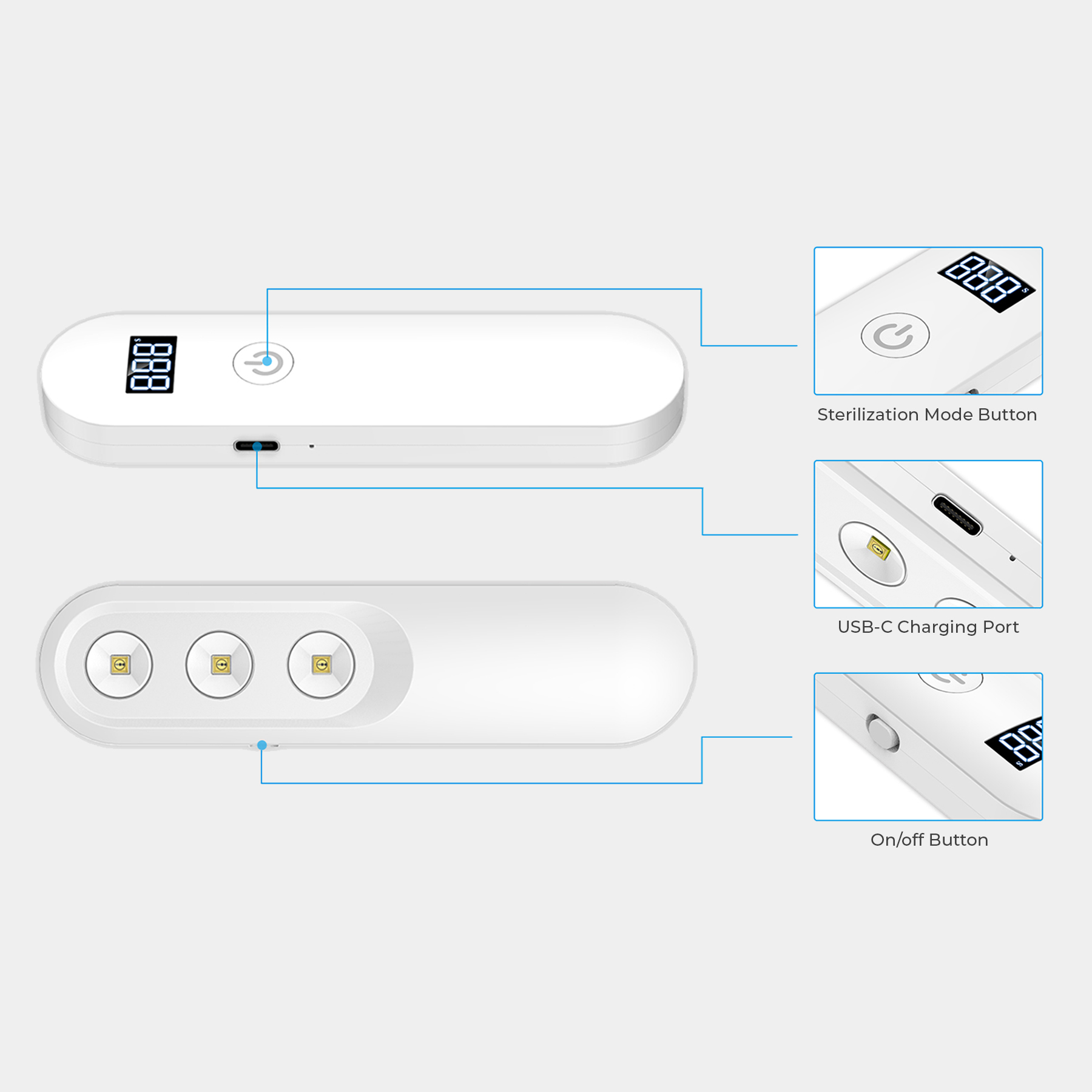 UVC Stick Portable Sterilizer Kills 99 9 Germs