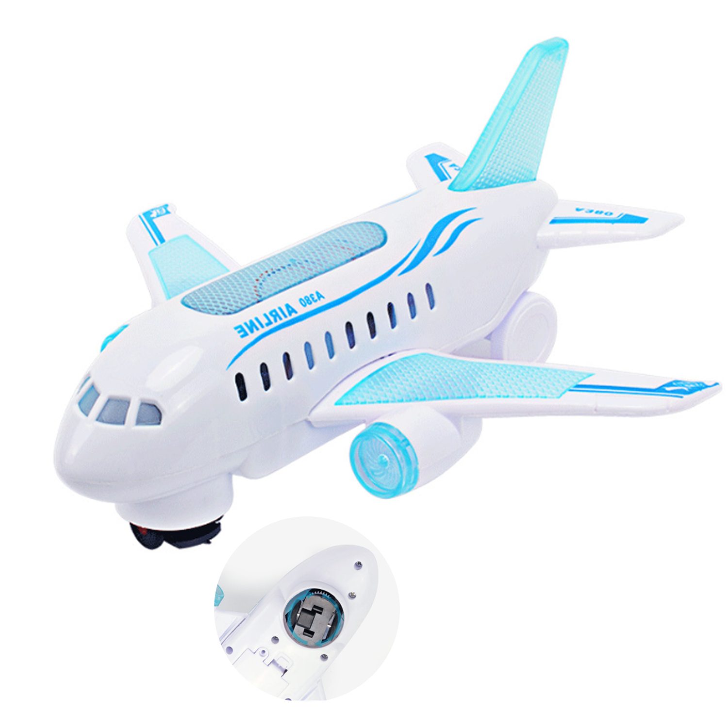 Wanxiang electric luminous music airplane model 2