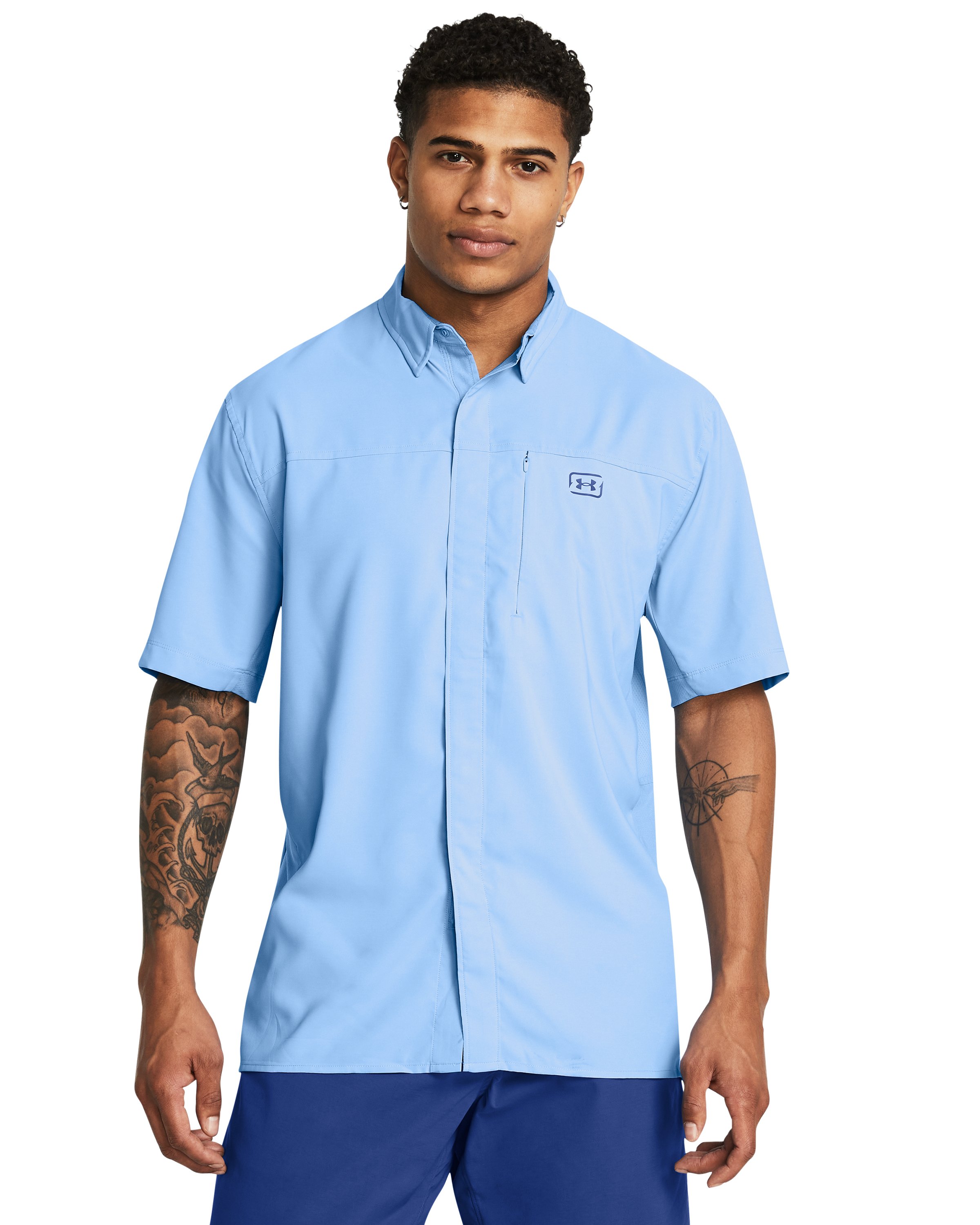 UA Fish Pro Hybrid Woven Men's Short Sleeve 4
