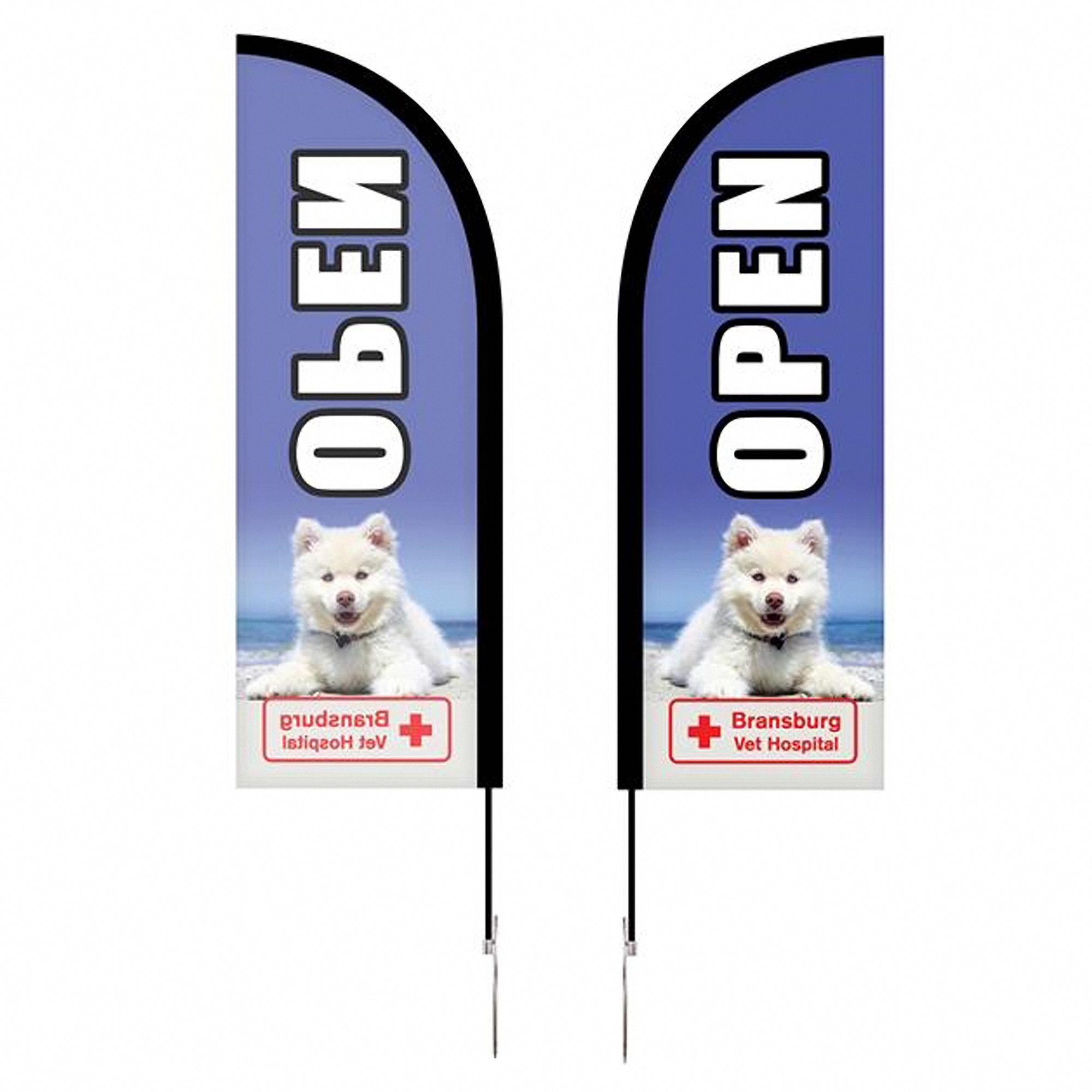 7-Foot Double Sided Banner with Hardware Set 2