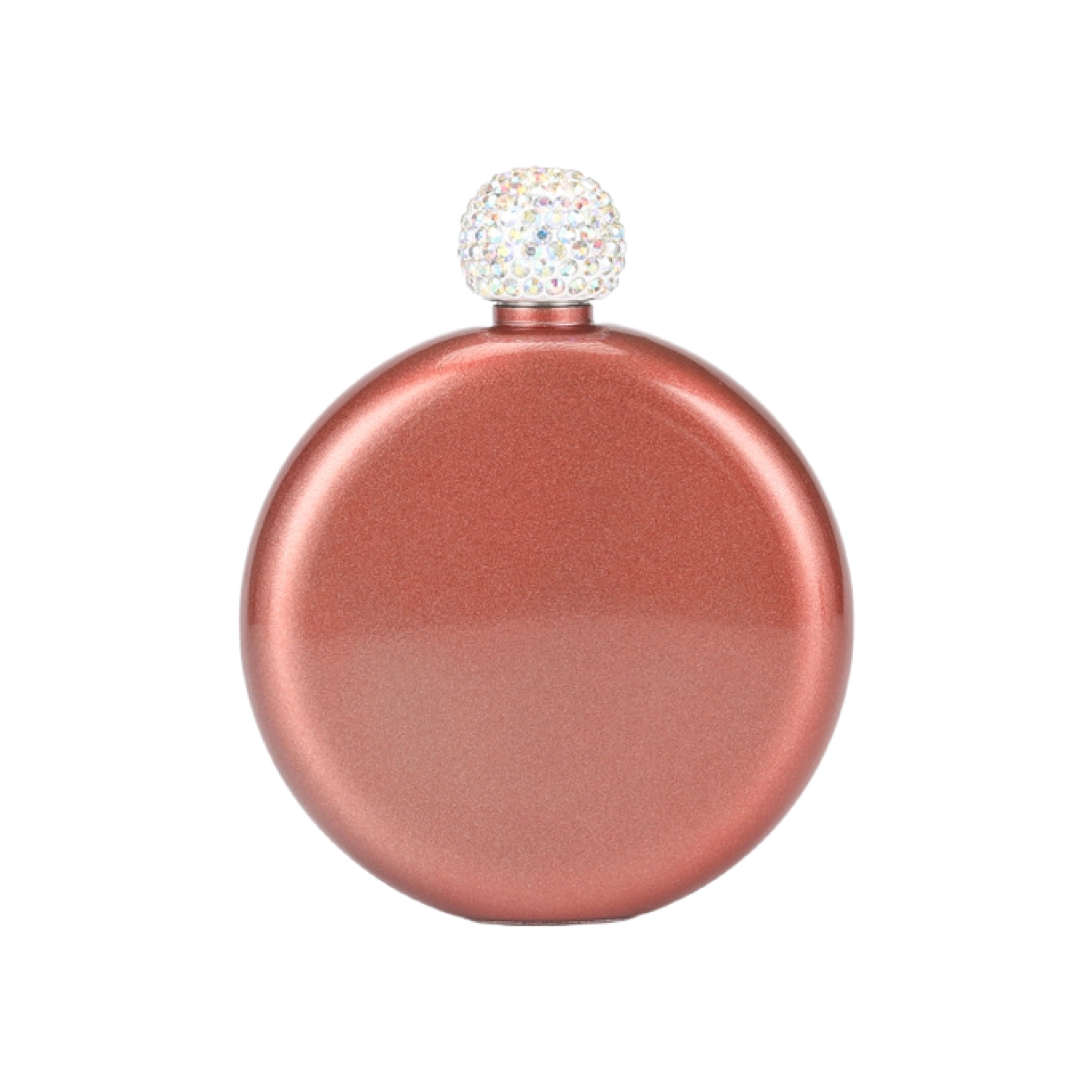5oz Stainless Steel Wine Flask With Rhinestone Cap 6