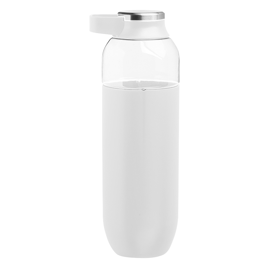 Plastic Water Bottle with Solid Color Half Wrap - Single 15