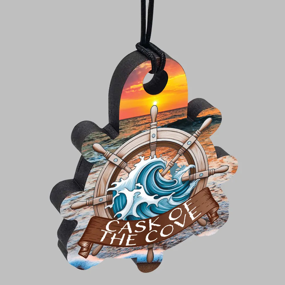 Recycled Wood Bottle Neck Charm 1