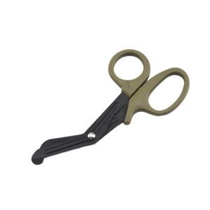 Ergonomic Emergency Medical Scissors Curved Stainless Steel Serrated Blades 2