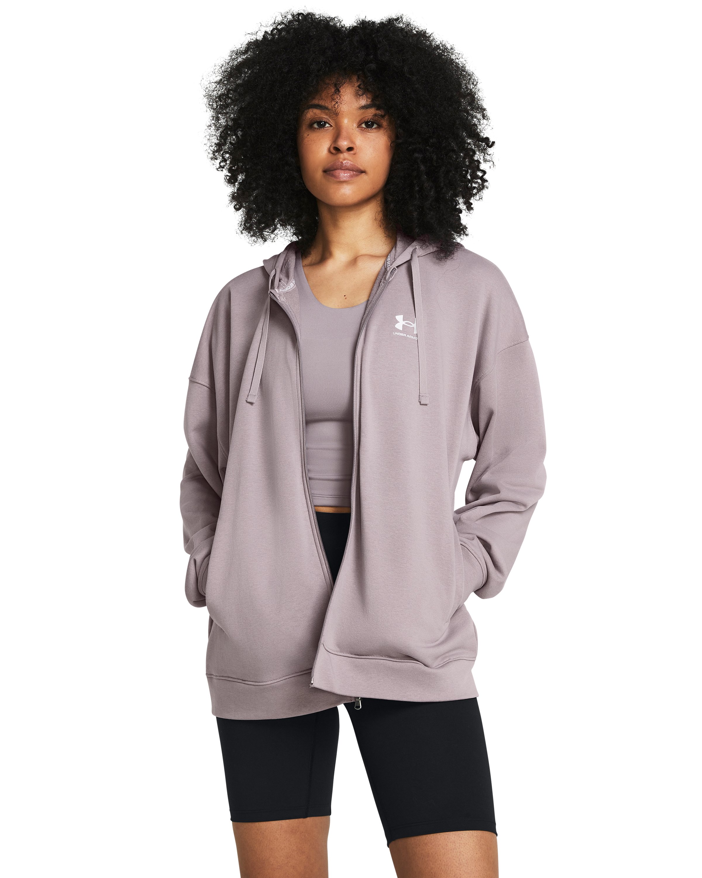 UA Rival Terry Women's Oversized Full-Zip Hoodie 6