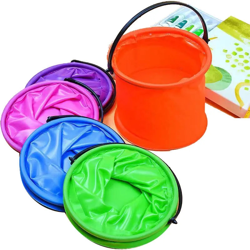 Portable Water Bucket with Collapsible Design and Handle 4