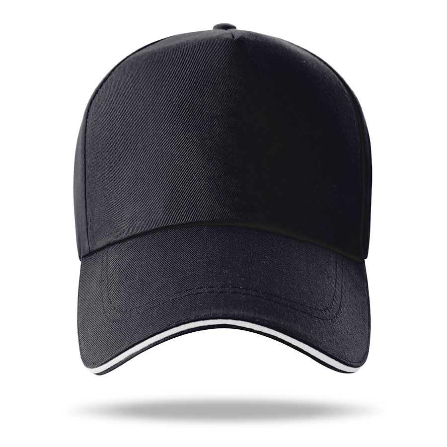 Stock Poly Cotton 5 Panel Cap, Double Buckle Back Fastener 36