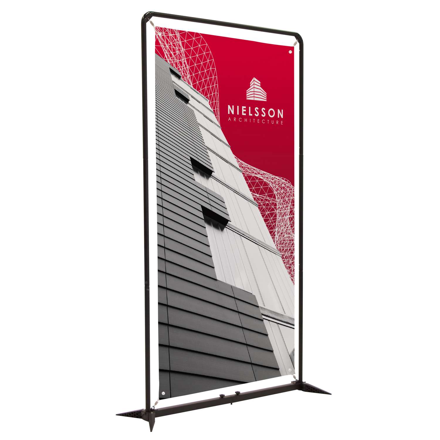 4.5' FrameWorx Banner Display Kit (Single-Sided, 13 oz. Smooth Scrim Vinyl) 4