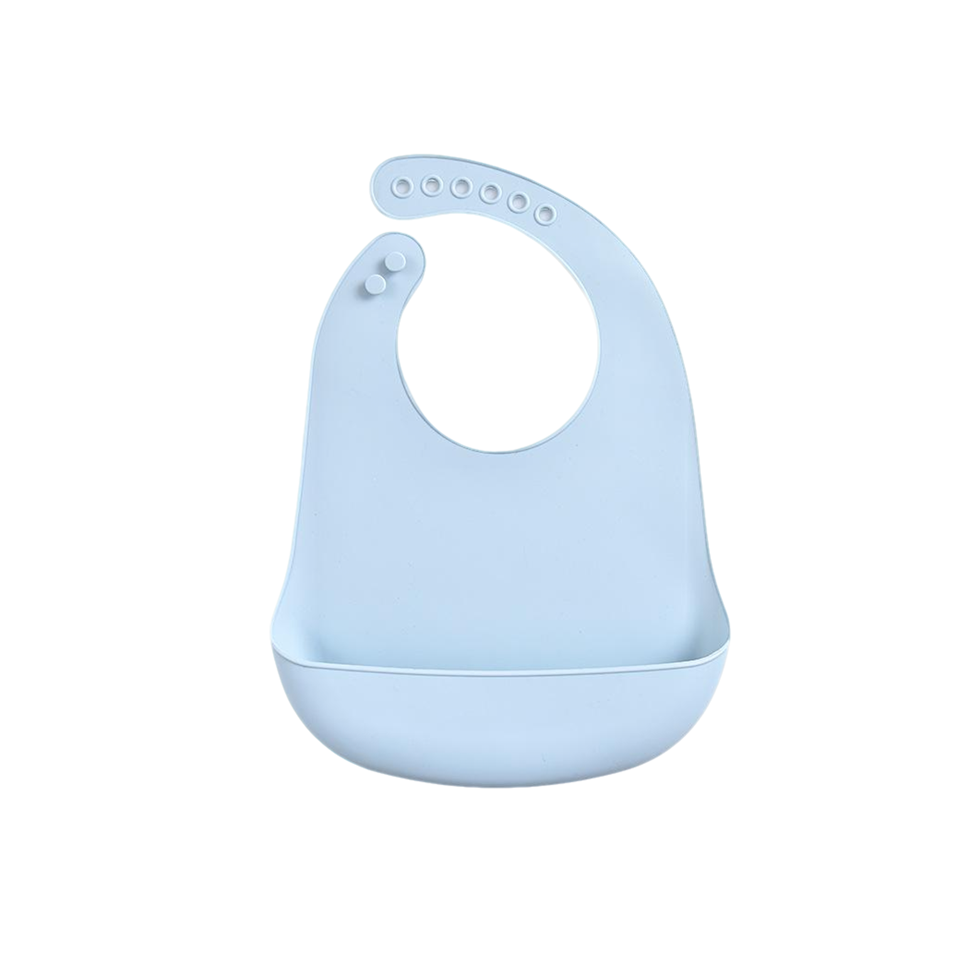 Silicone Baby Bib With Deep Catch Pocket 11.8 X 9" 19