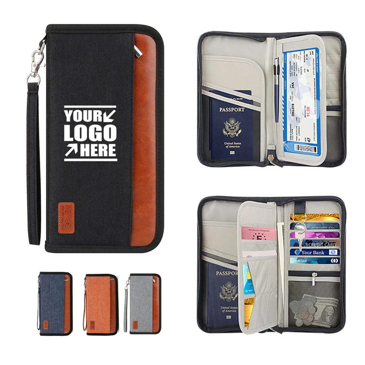 RFID Travel Passport Wallet-L 4