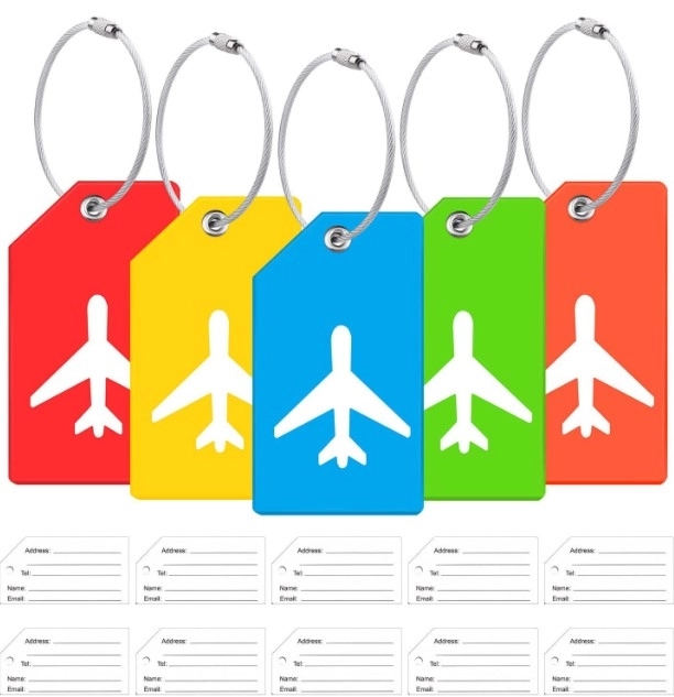 Silicone Luggage Tag With Name ID Card Perfect  Quickly Spot 2
