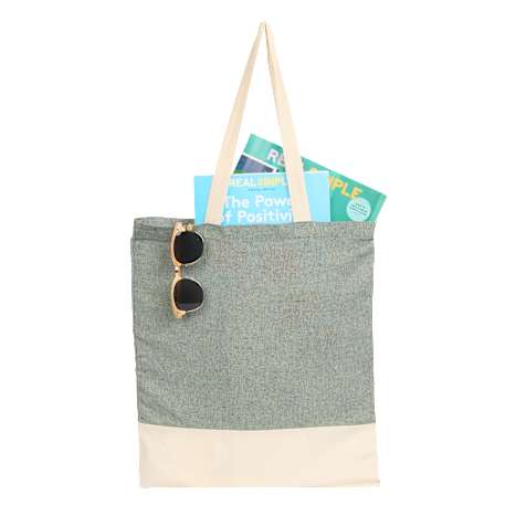 Split Recycled 5oz Cotton Twill Convention Tote 35