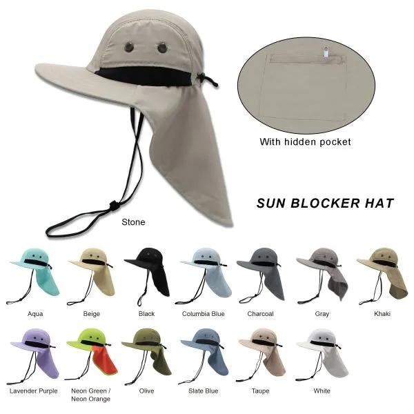 Adjustable Safari/Boonie Sun Blocker Hat 7