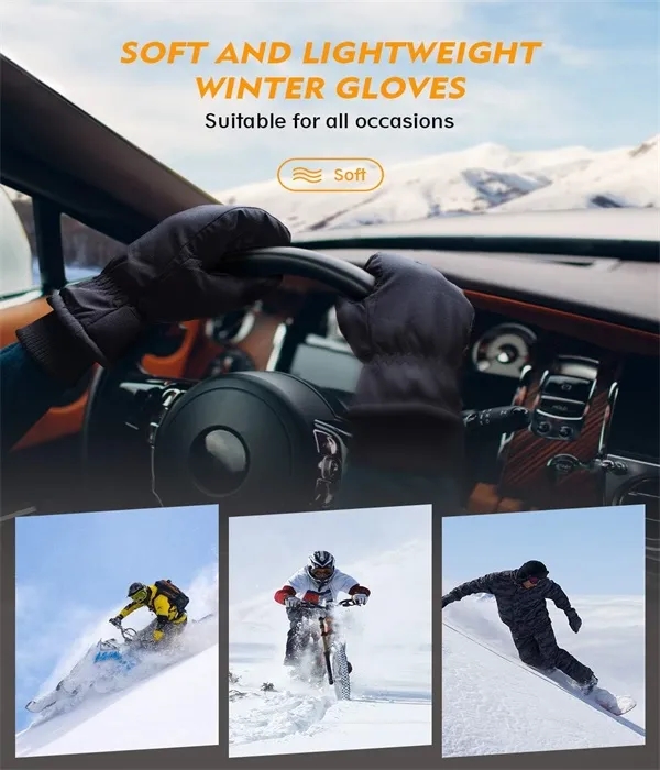 Windproof Waterproof Ski Winter Gloves for adult 7